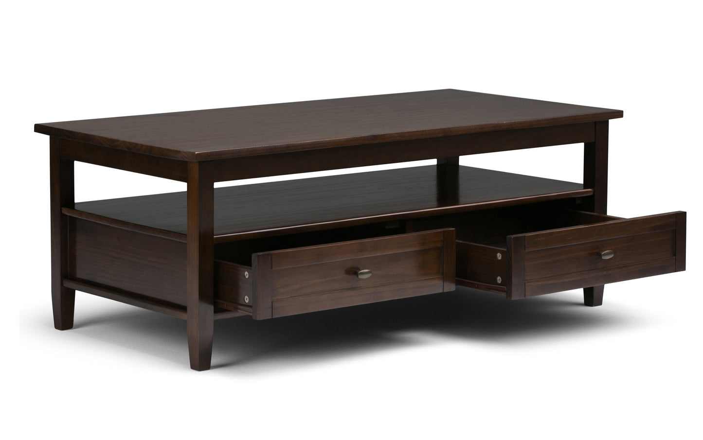Tobacco Brown | Warm Shaker 48 inch Coffee Table with 14 inch End Tables (Set of 3)