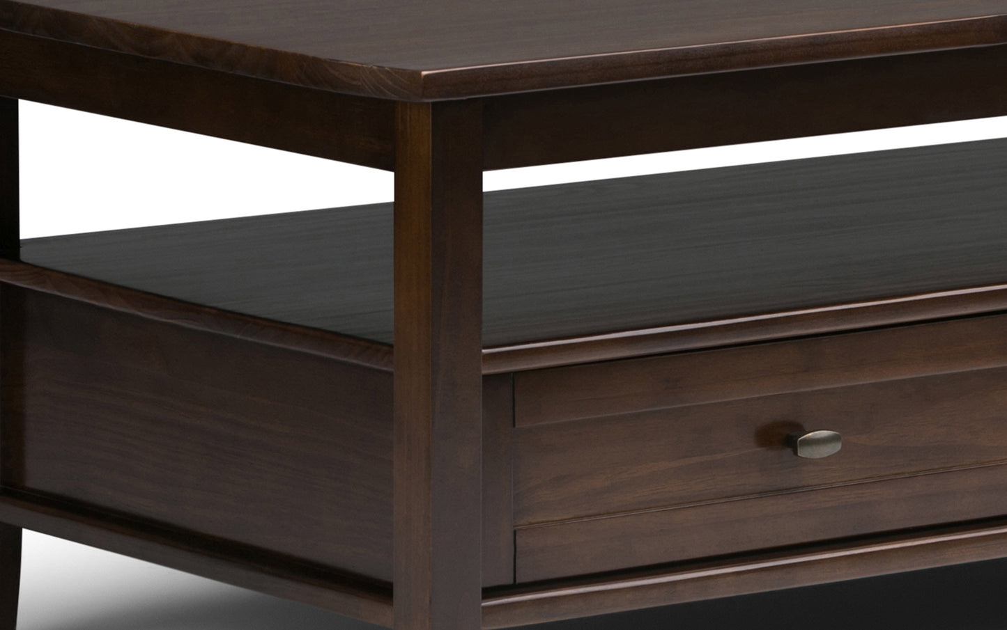 Tobacco Brown | Warm Shaker 48 inch Coffee Table with 14 inch End Tables (Set of 3)