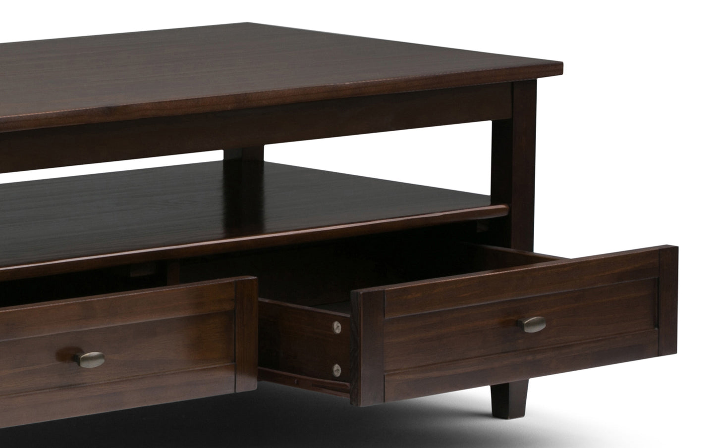 Tobacco Brown | Warm Shaker 48 inch Coffee Table with 14 inch End Tables (Set of 3)
