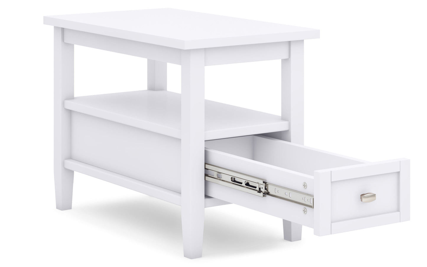 White | Warm Shaker 48 inch Coffee Table with 14 inch End Tables (Set of 3)