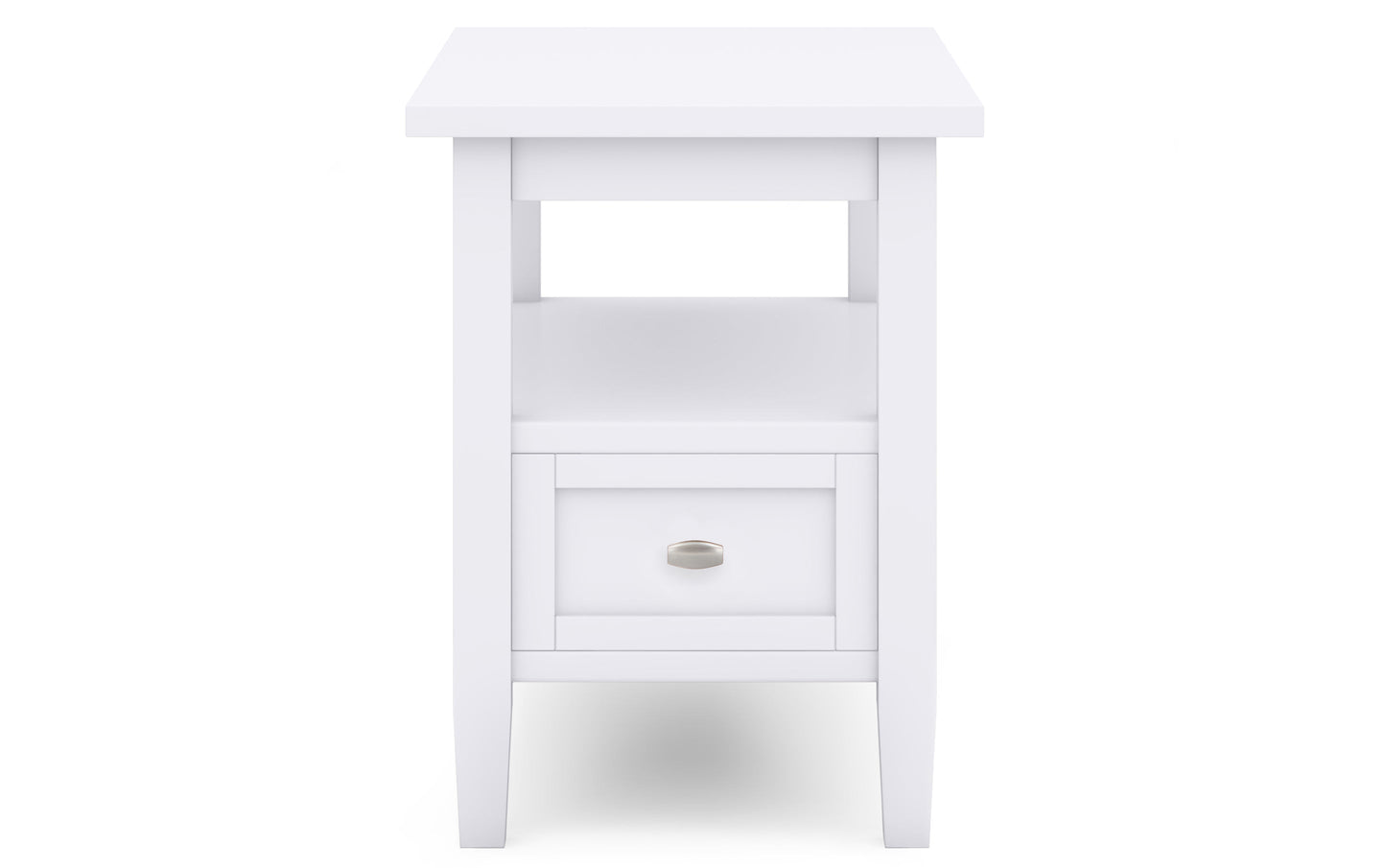 White | Warm Shaker 48 inch Coffee Table with 14 inch End Tables (Set of 3)