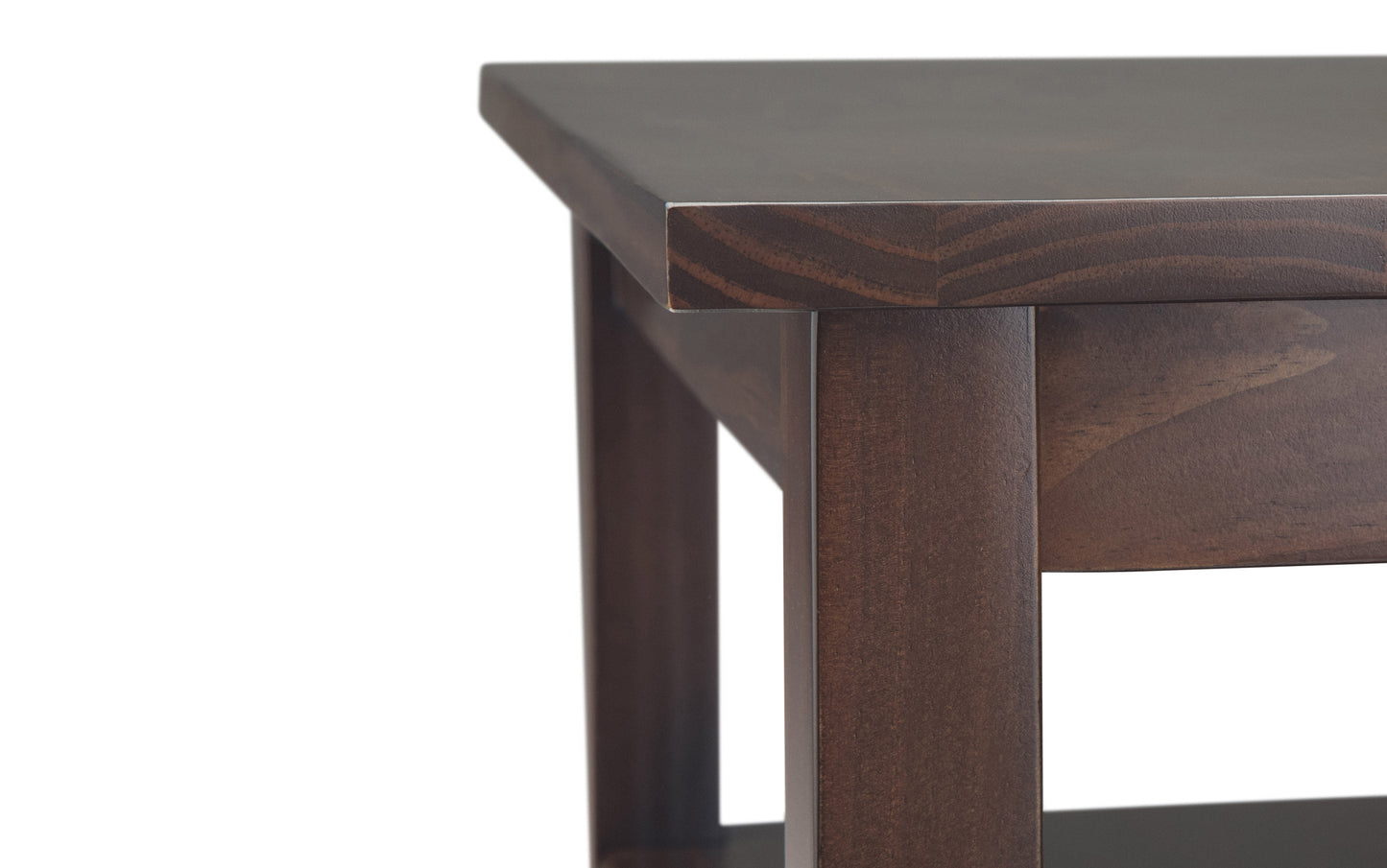 Tobacco Brown | Warm Shaker 14 inch Narrow End Table (Set of 2)
