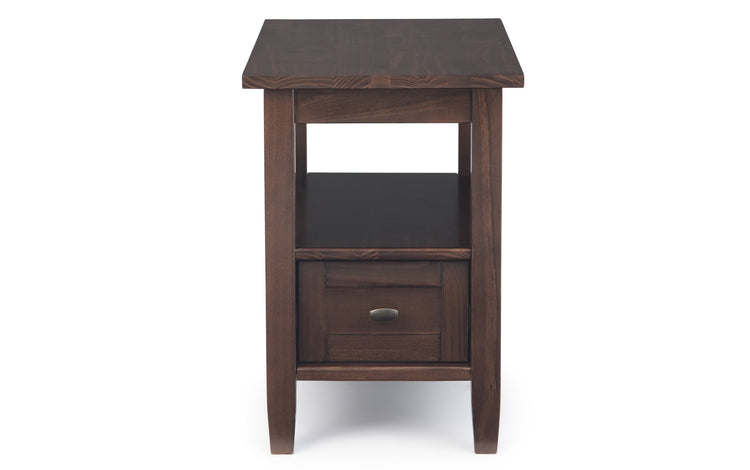 Tobacco Brown | Warm Shaker 14 inch Narrow End Table (Set of 2)