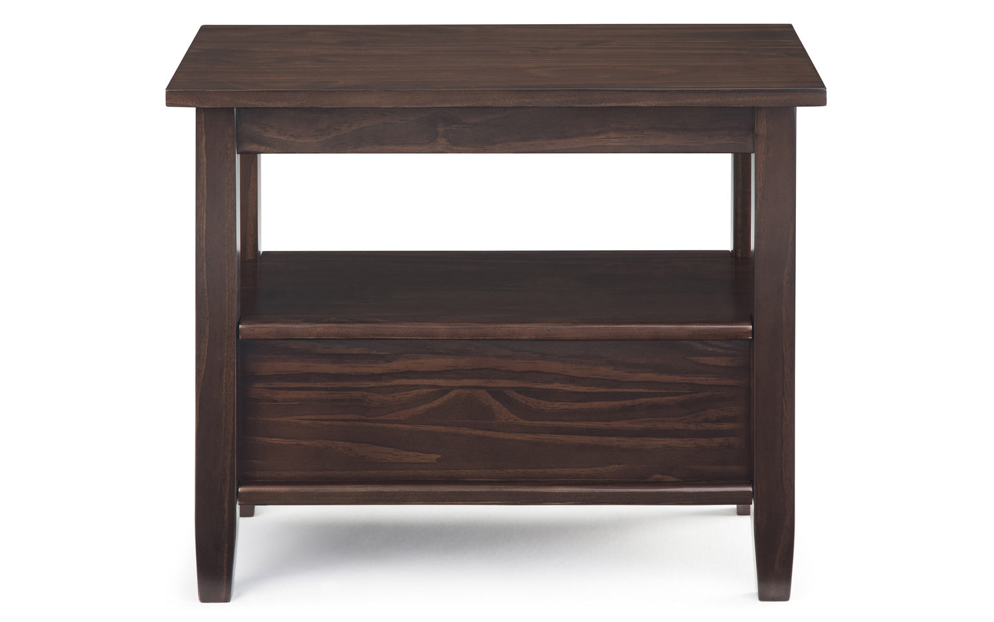 Tobacco Brown | Warm Shaker 14 inch Narrow End Table (Set of 2)