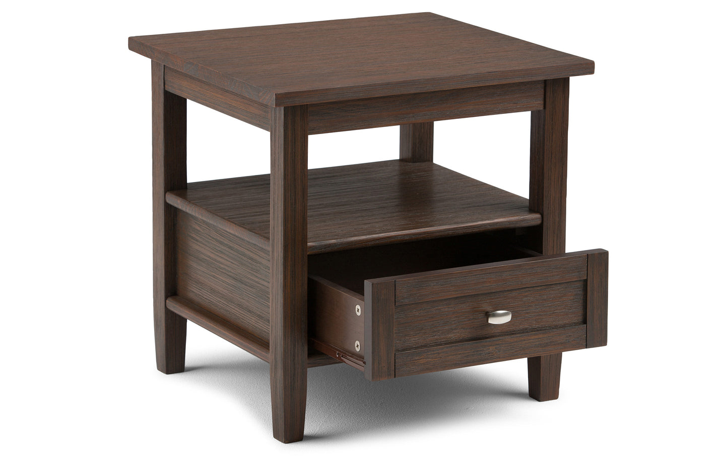Farmhouse Brown | Warm Shaker 20 inch End Table (Set of 2)