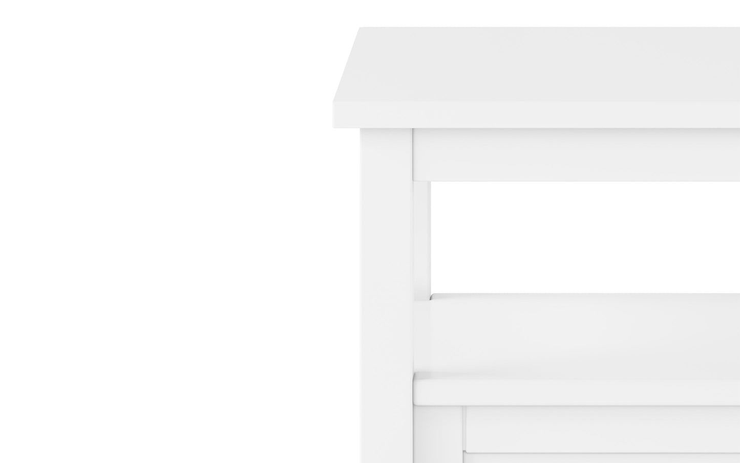 White | Warm Shaker 20 inch End Table (Set of 2)
