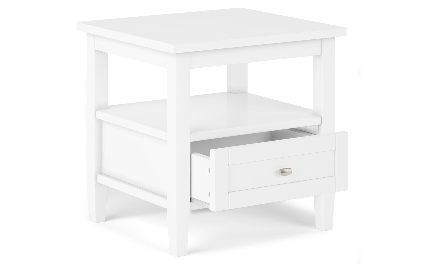 White | Warm Shaker 20 inch End Table (Set of 2)