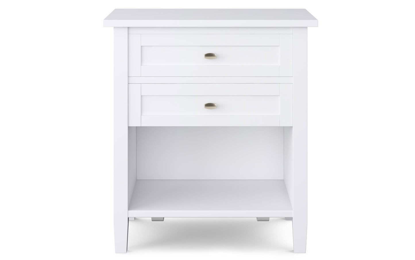 White | Warm Shaker 24 inch Night Stand (Set of 2)