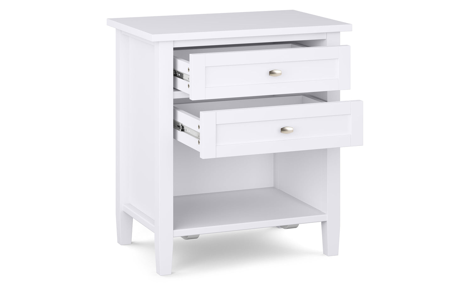White | Warm Shaker 24 inch Night Stand (Set of 2)