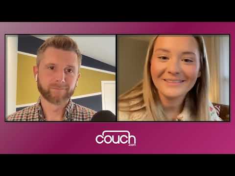 Caramel Brown Genuine Top Grain Leather | Livingston 76 inch Mid Century Sofa in Genuine Leather