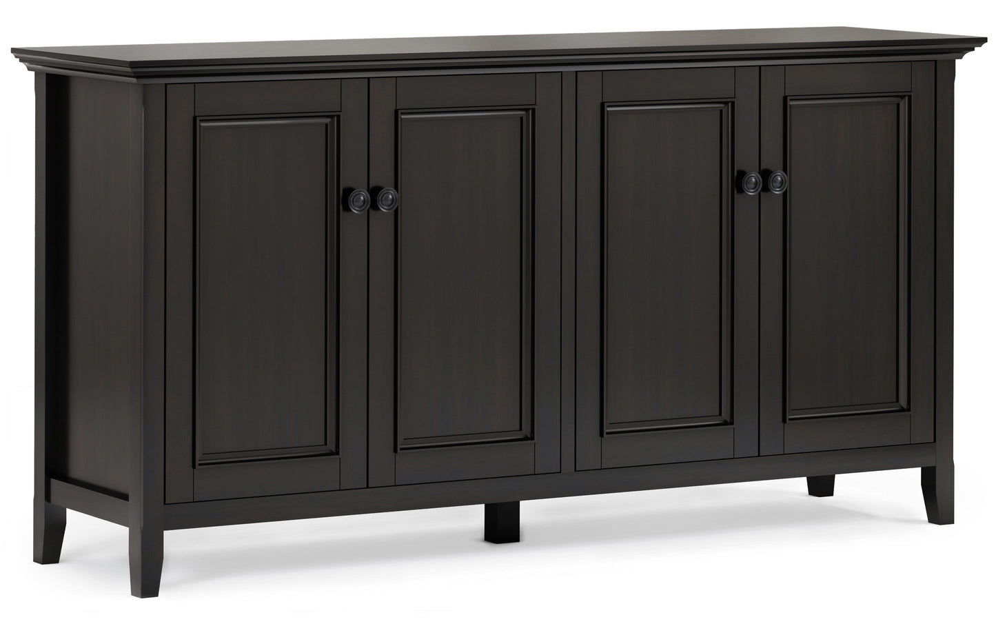Hickory Brown | Amherst Wide 4 Door Storage Cabinet