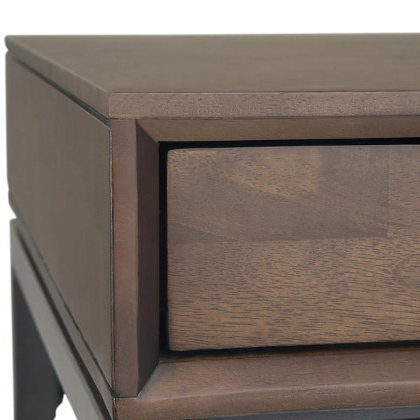 Walnut Brown Solid Wood - Rubberwood | Banting Mid Century Desk