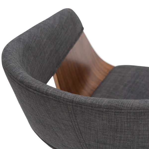 Charcoal Grey Natural | Lowell Bentwood Dining Chair