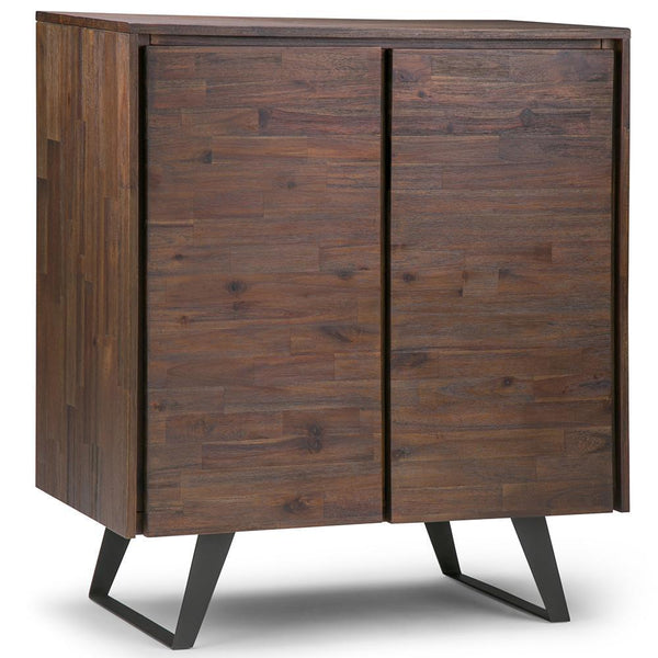 Distressed Charcoal Brown | Lowry Medium Storage Cabinet