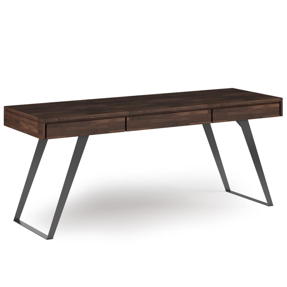 Distressed Charcoal Brown | Lowry Large Desk