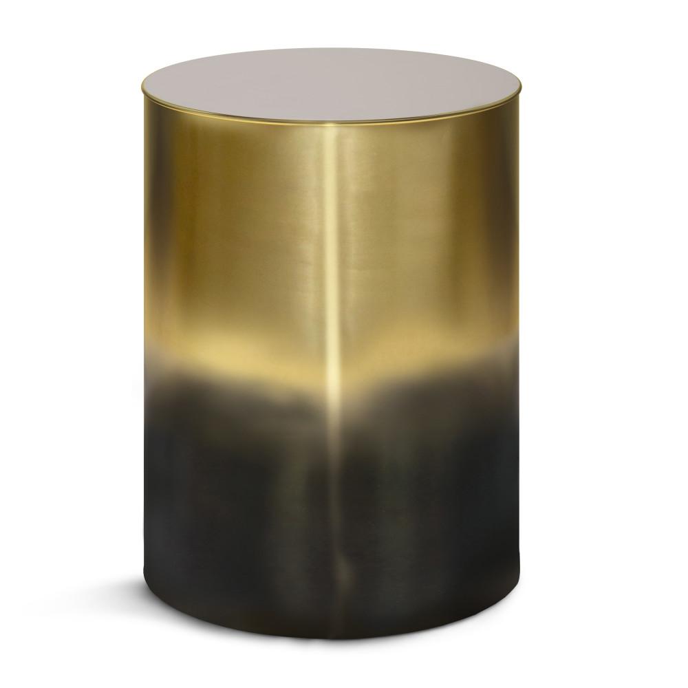 Curtis Metal Cylinder Accent Table