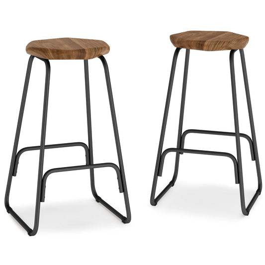 Orson Saddle Counter Height Stool (Set of 2)