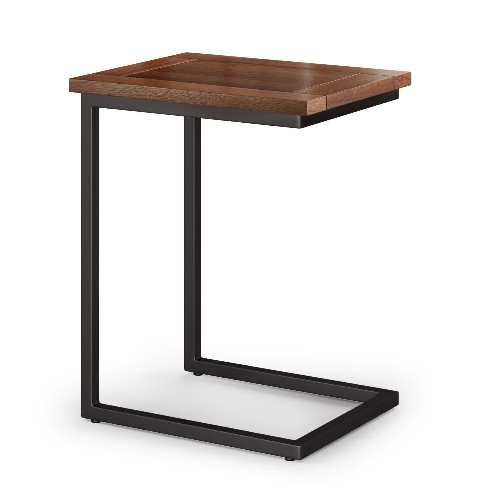Dark Cognac Brown | Skyler Wide C Side Table in Mango