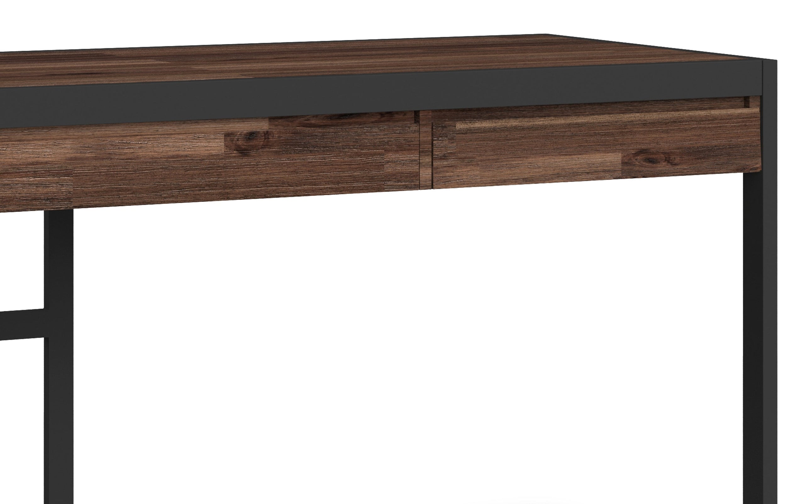 Distressed Charcoal Brown | Erina Large Desk