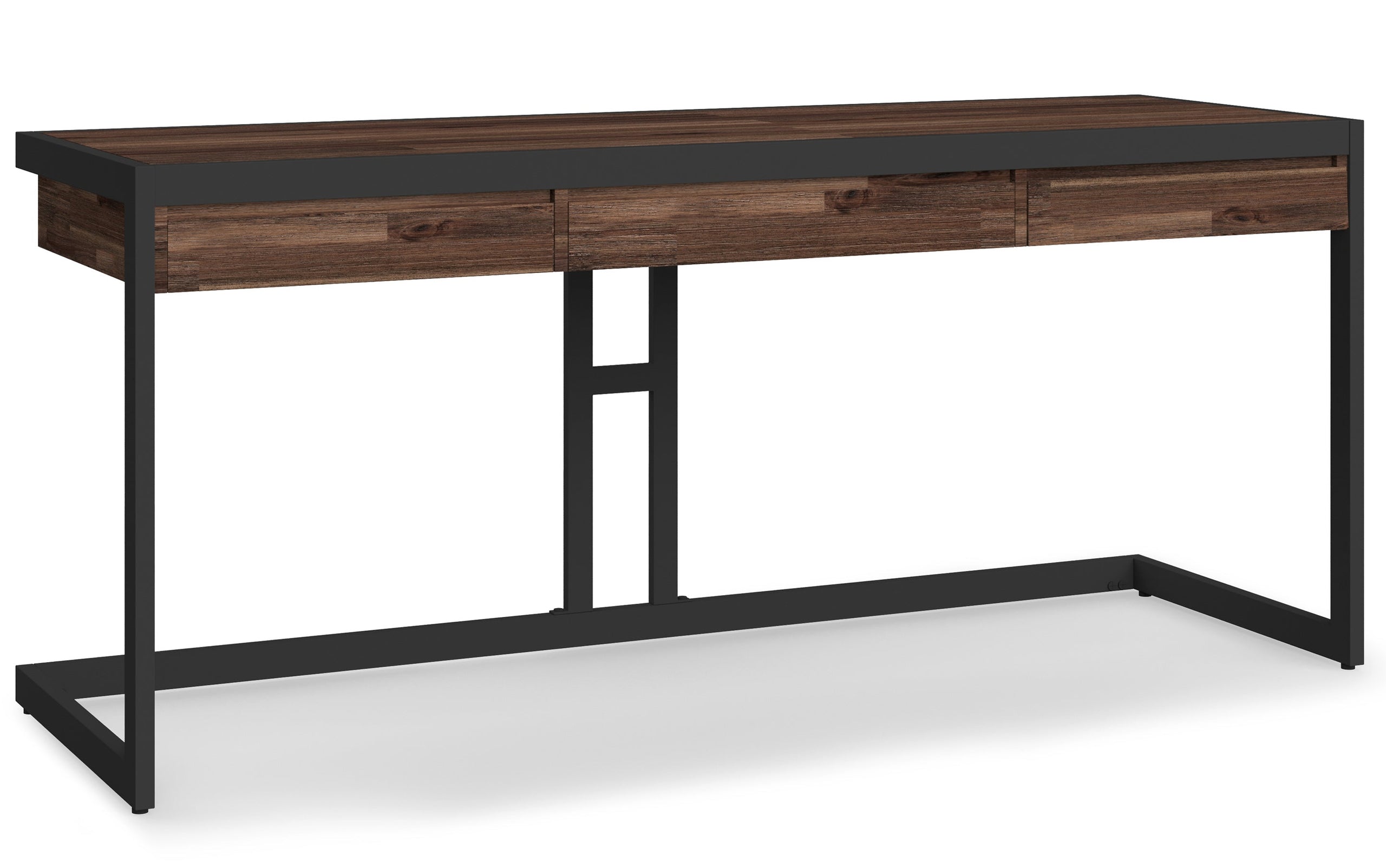 Distressed Charcoal Brown | Erina Large Desk