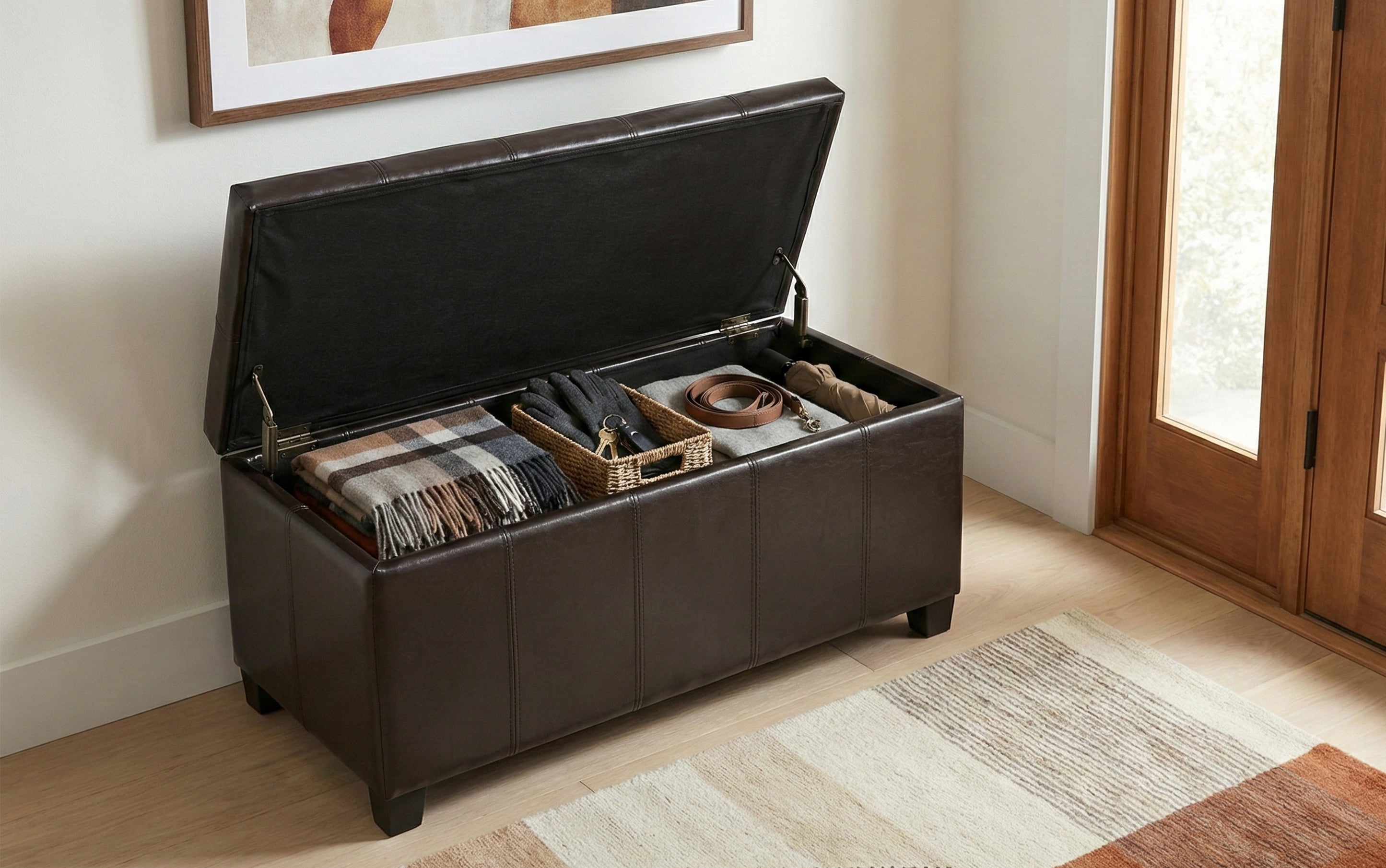 benchan様オーダーページ Rectangular Storage Ottoman | Dover Storage Ottoman Bench – Simpli