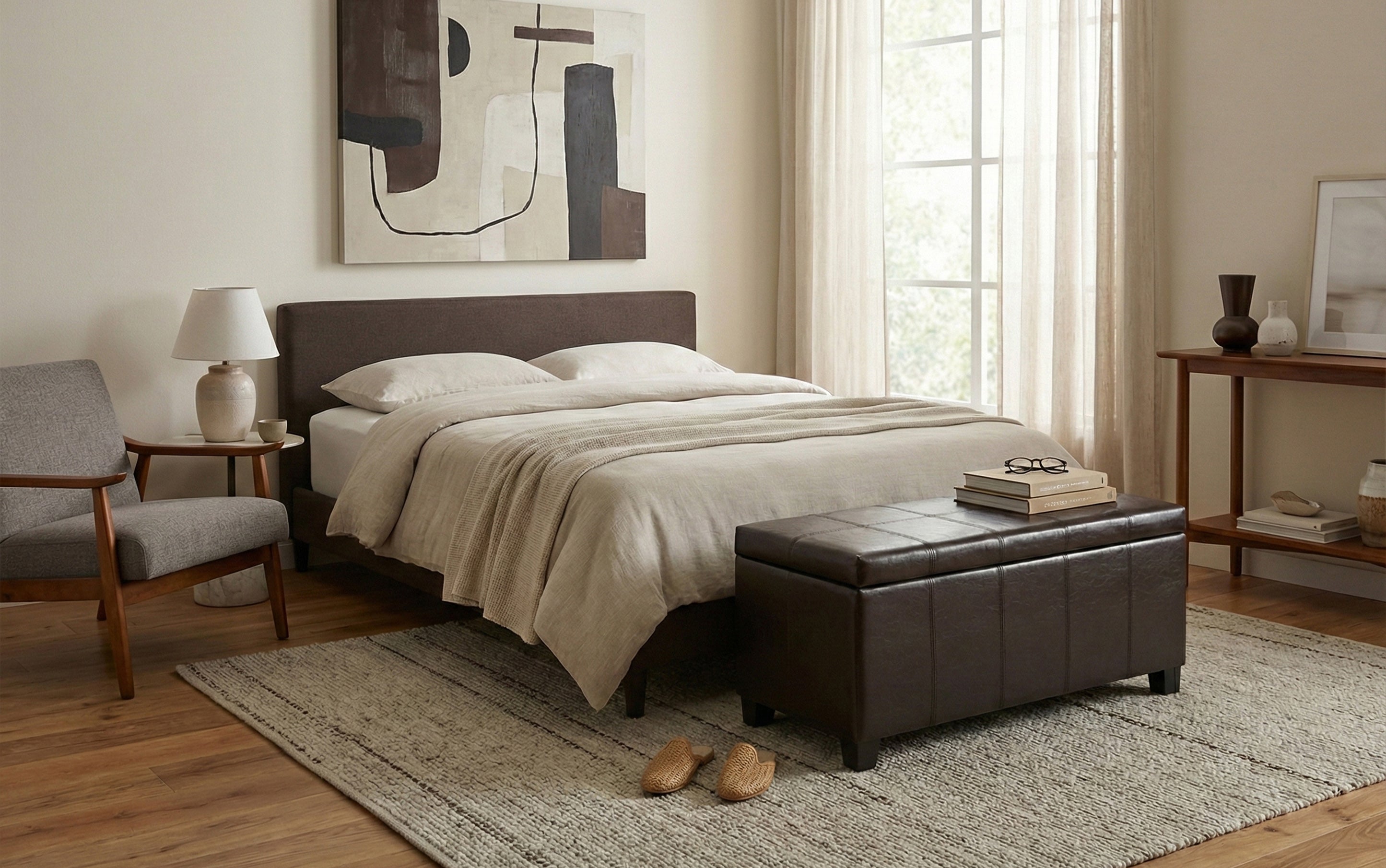 Rectangular Storage Ottoman | Dover Storage Ottoman Bench – Simpli
