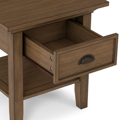 Rustic Natural Aged Brown | Redmond End Table