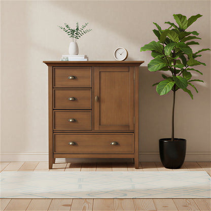 Rustic Natural Aged Brown | Redmond Medium Storage Cabinet