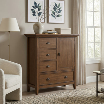 Rustic Natural Aged Brown | Redmond Medium Storage Cabinet
