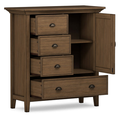Rustic Natural Aged Brown | Redmond Medium Storage Cabinet