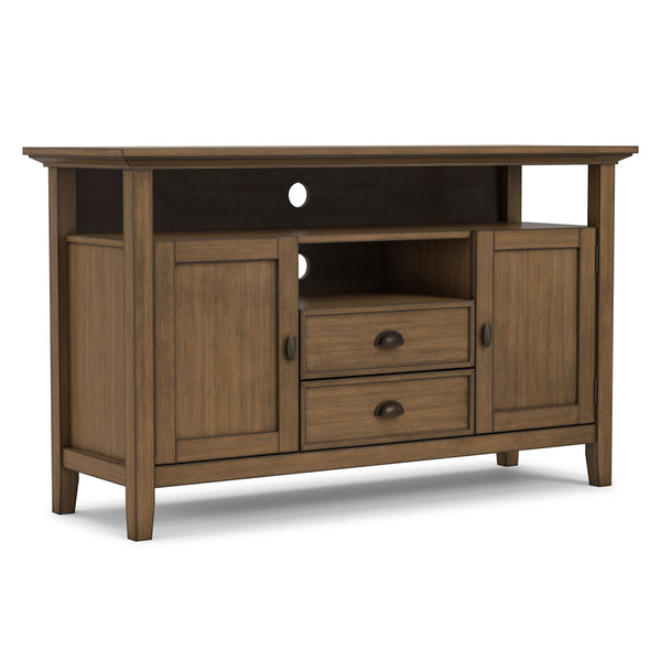 Tall TV Stand Solid Wood | Redmond Tall TV Media Stand – Simpli Home