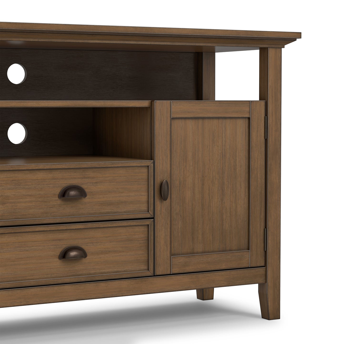Rustic Natural Aged Brown | Redmond Tall TV Stand