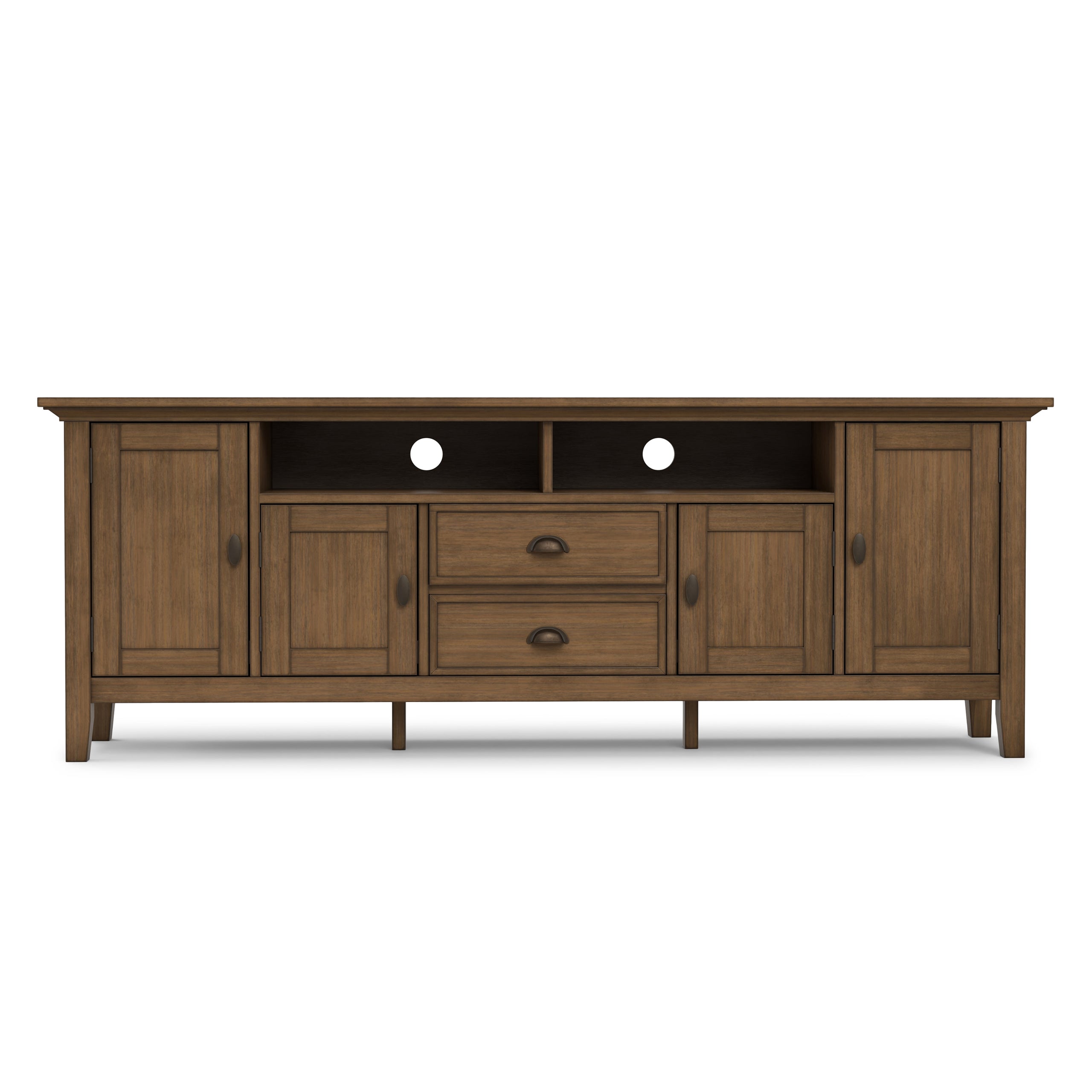 Rustic Natural Aged Brown | Redmond 72 inch TV Stand