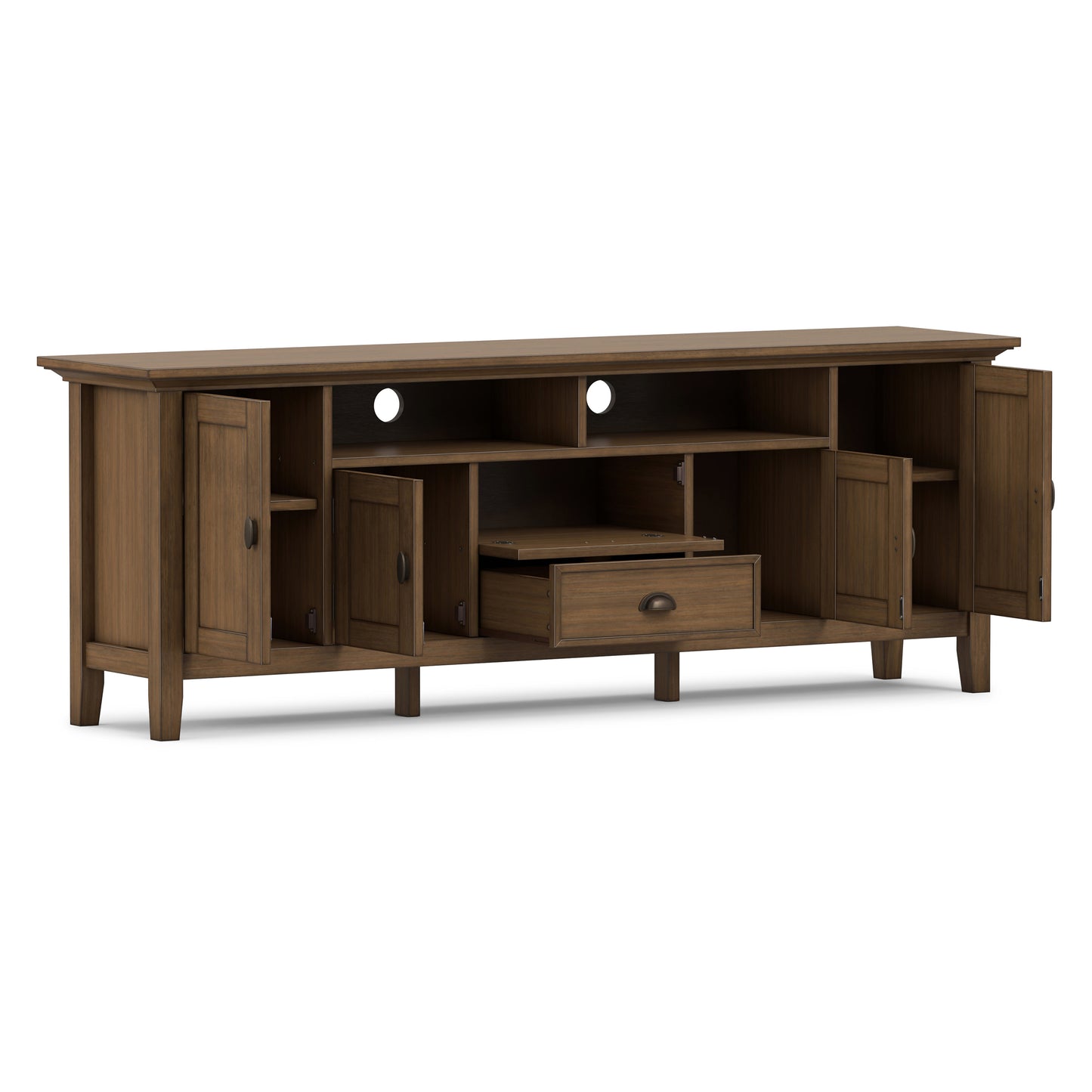 Rustic Natural Aged Brown | Redmond 72 inch TV Stand
