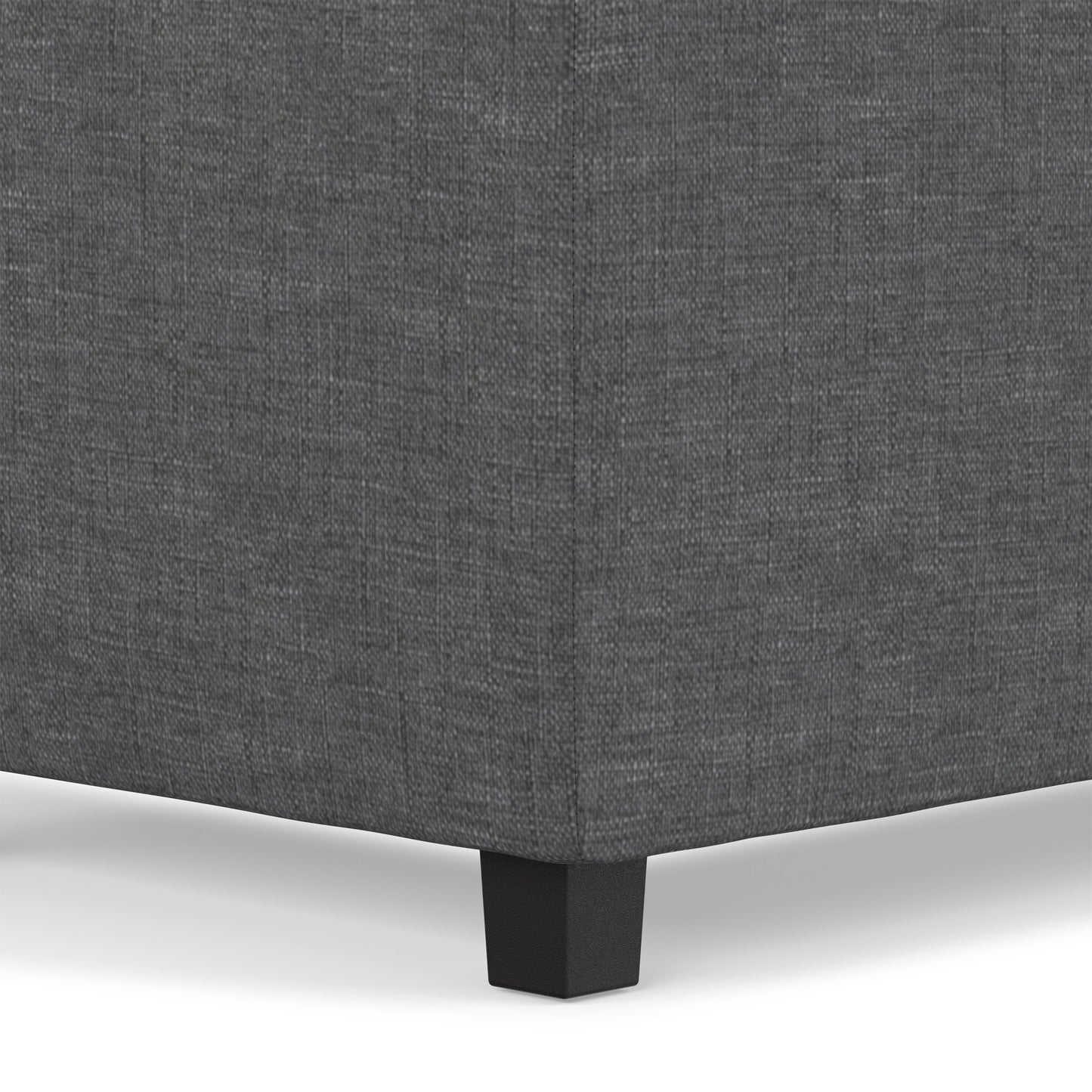 Slate Grey Linen Style Fabric | Avalon 3 Trays Ottoman in Linen