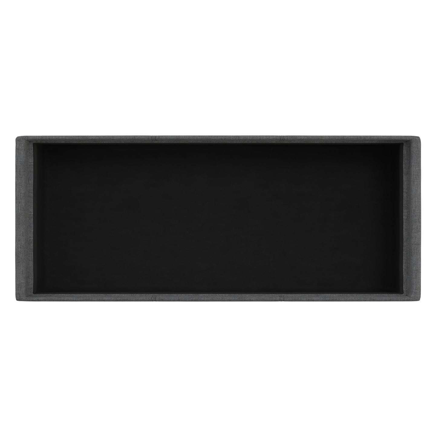 Slate Grey Linen Style Fabric | Avalon 3 Trays Ottoman in Linen