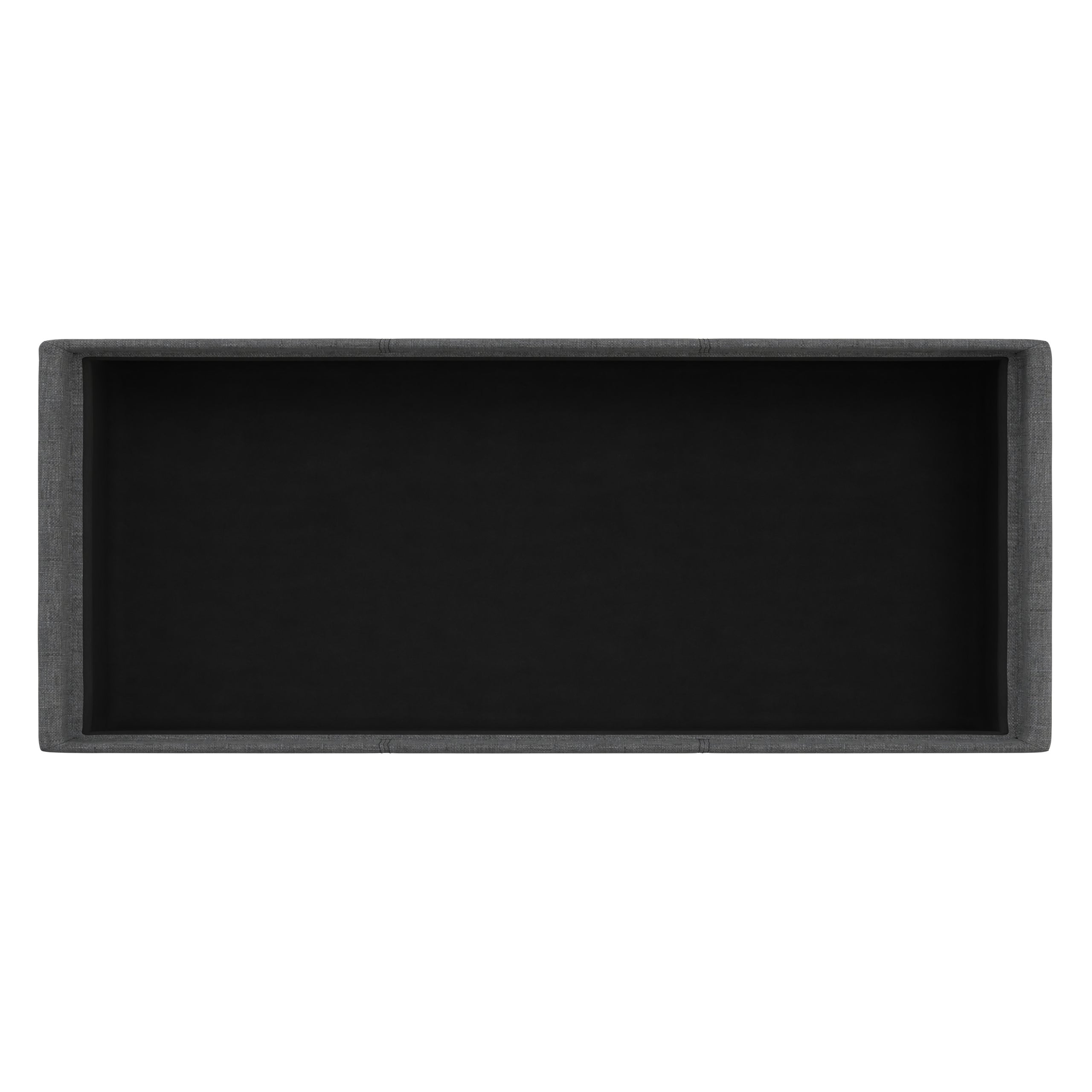 Slate Grey Linen Style Fabric | Avalon 3 Trays Ottoman in Linen
