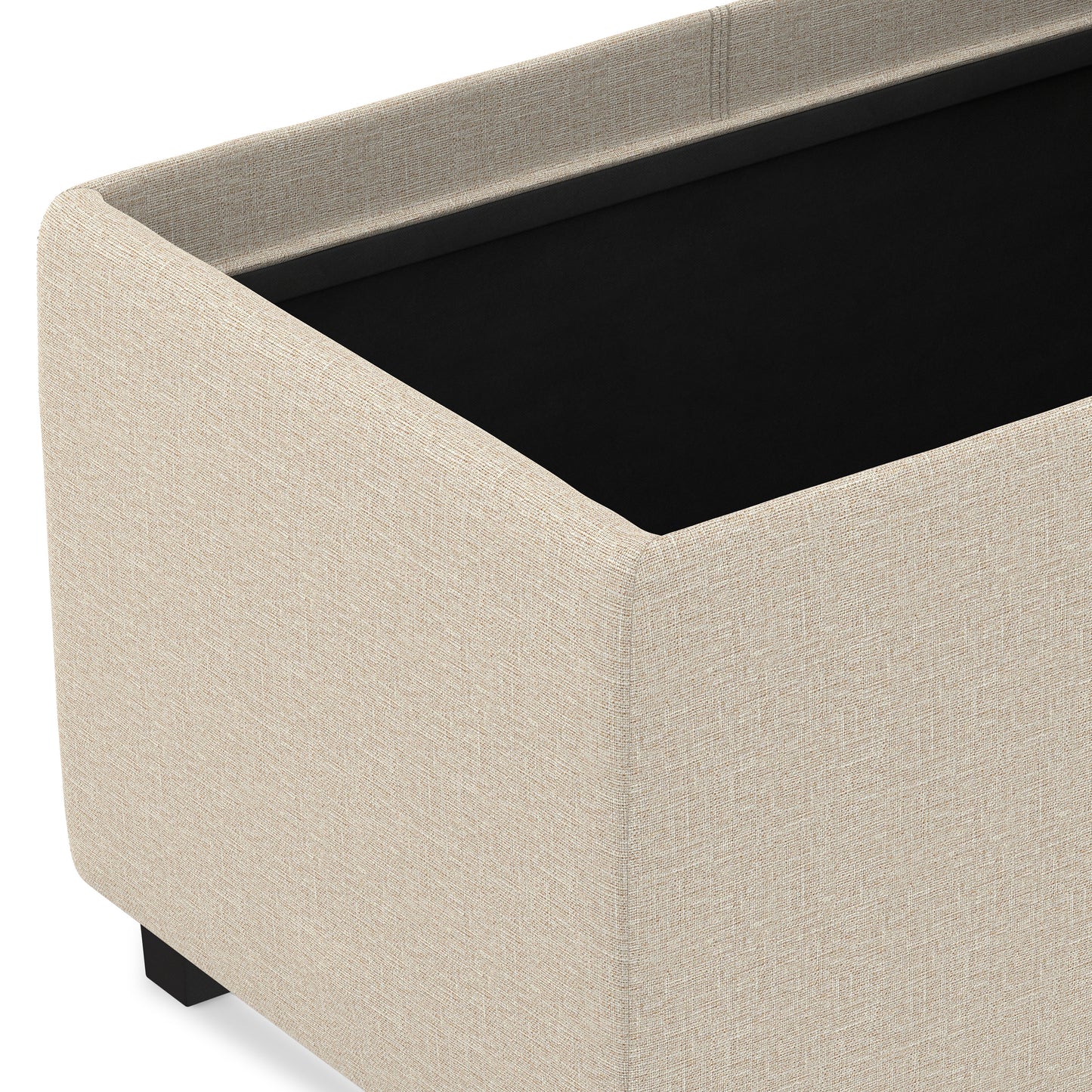 Natural Linen Style Fabric | Avalon 3 Trays Ottoman in Linen