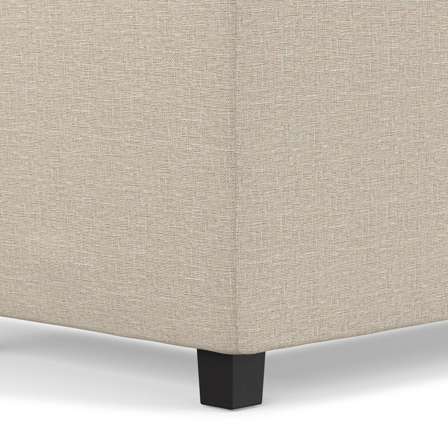 Natural Linen Style Fabric | Avalon 3 Trays Ottoman in Linen
