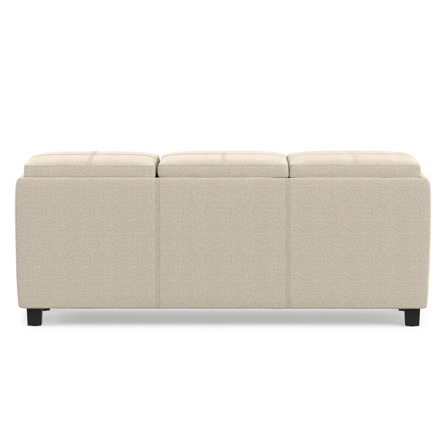 Natural Linen Style Fabric | Avalon 3 Trays Ottoman in Linen