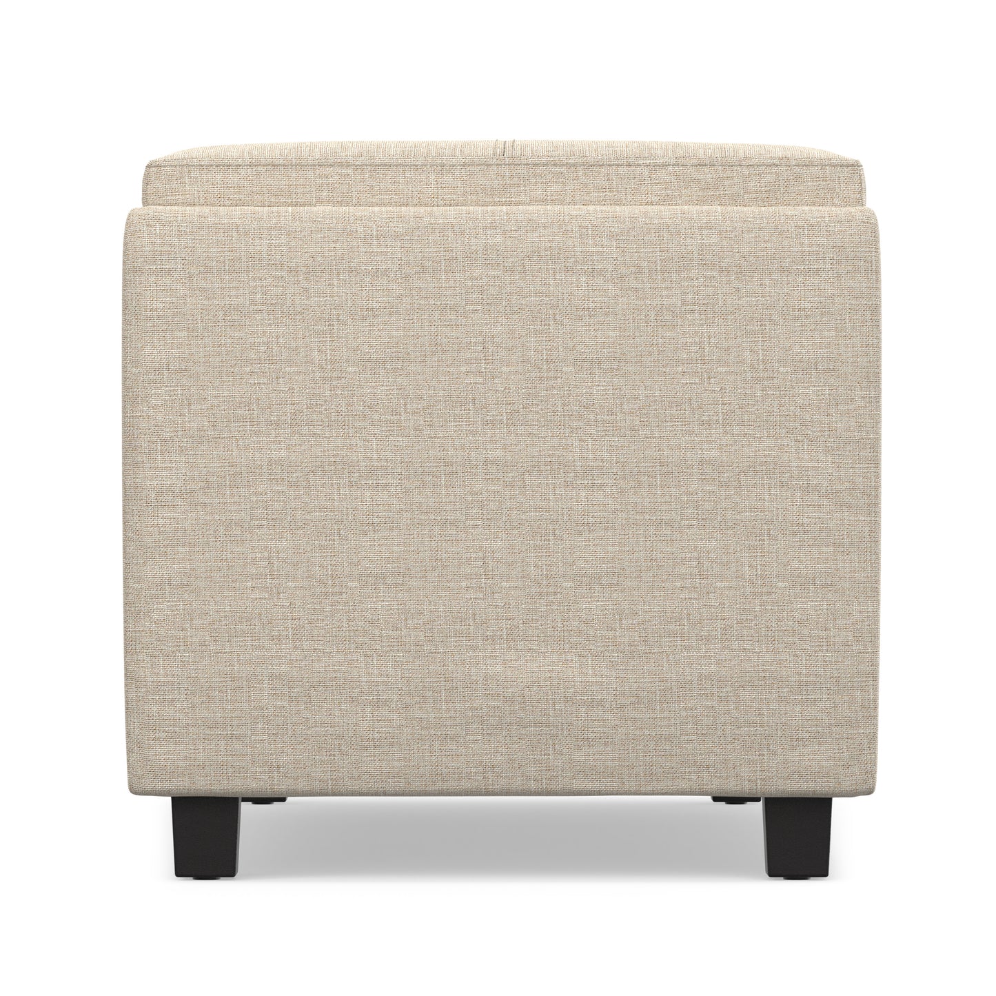 Natural Linen Style Fabric | Avalon 3 Trays Ottoman in Linen