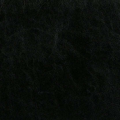 Black Vegan Leather | Avalon Linen Look Storage Ottoman with Three Trays