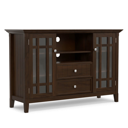 Dark Tobacco Brown Solid Wood - Pine | Bedford Tall TV Stand