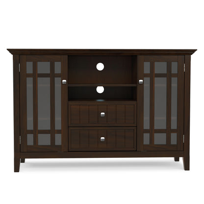 Dark Tobacco Brown Solid Wood - Pine | Bedford Tall TV Stand