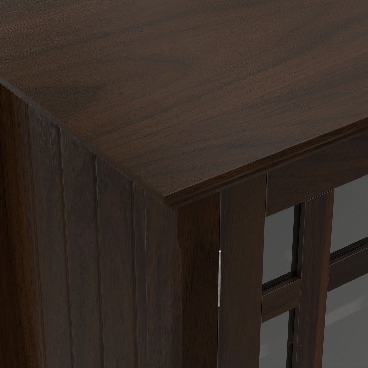 Dark Tobacco Brown Solid Wood - Pine | Bedford Tall TV Stand
