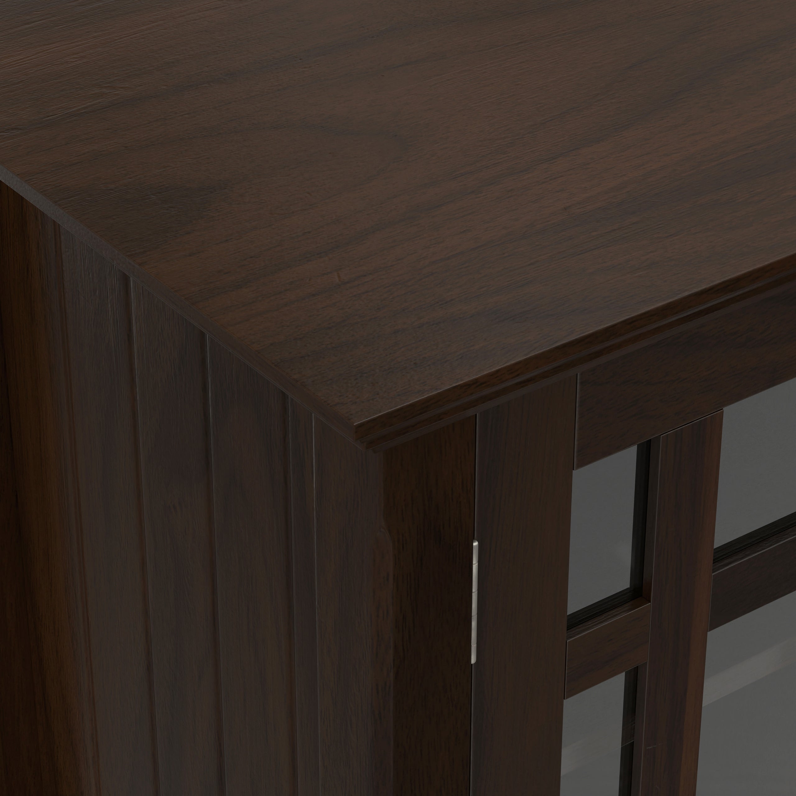 Dark Tobacco Brown Solid Wood - Pine | Bedford Tall TV Stand