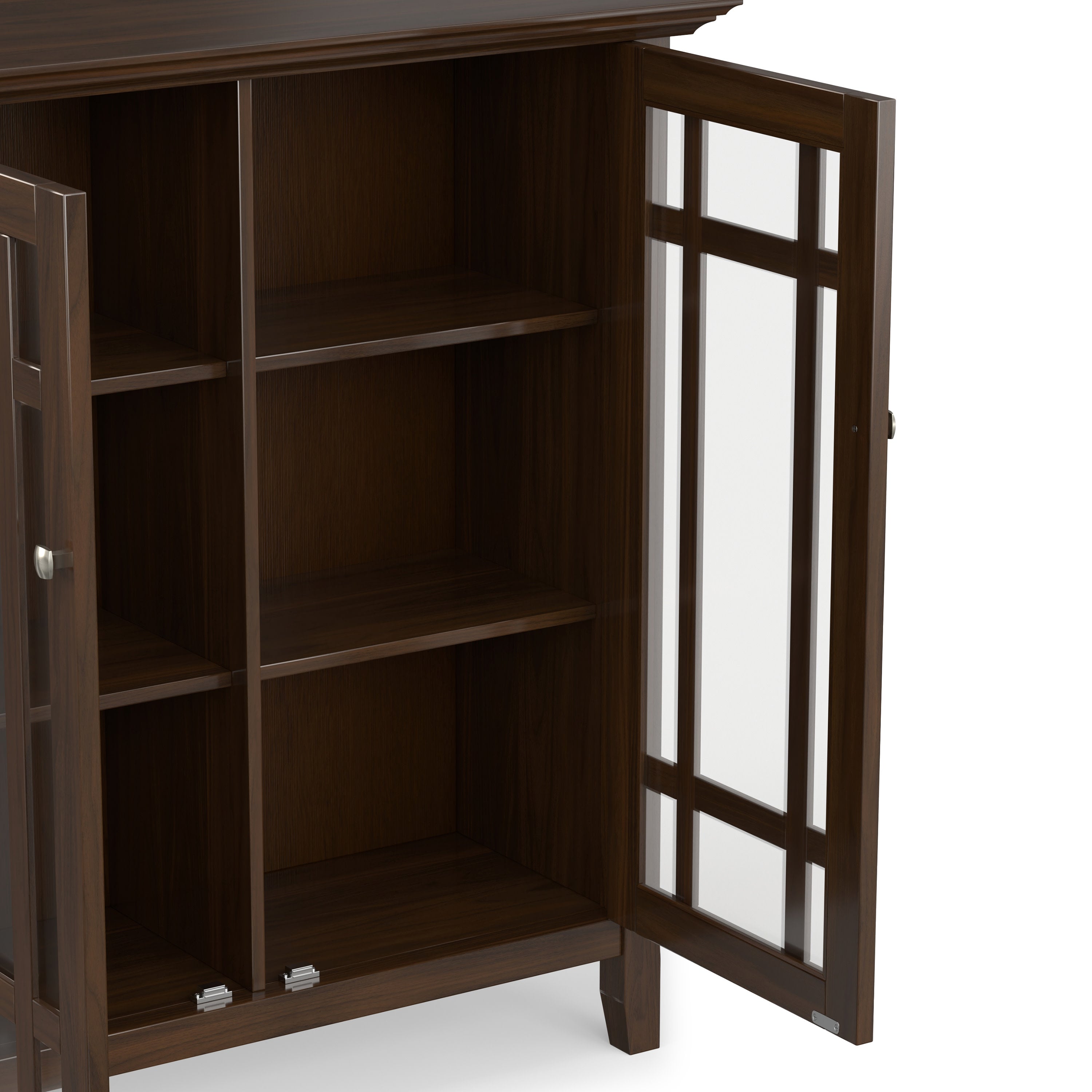 ハックル【美品】IDEE SHELF CABINET MEDIUM Solid Wood Storage Cabinet | Bedford Medium Cabinet – Simpli Home