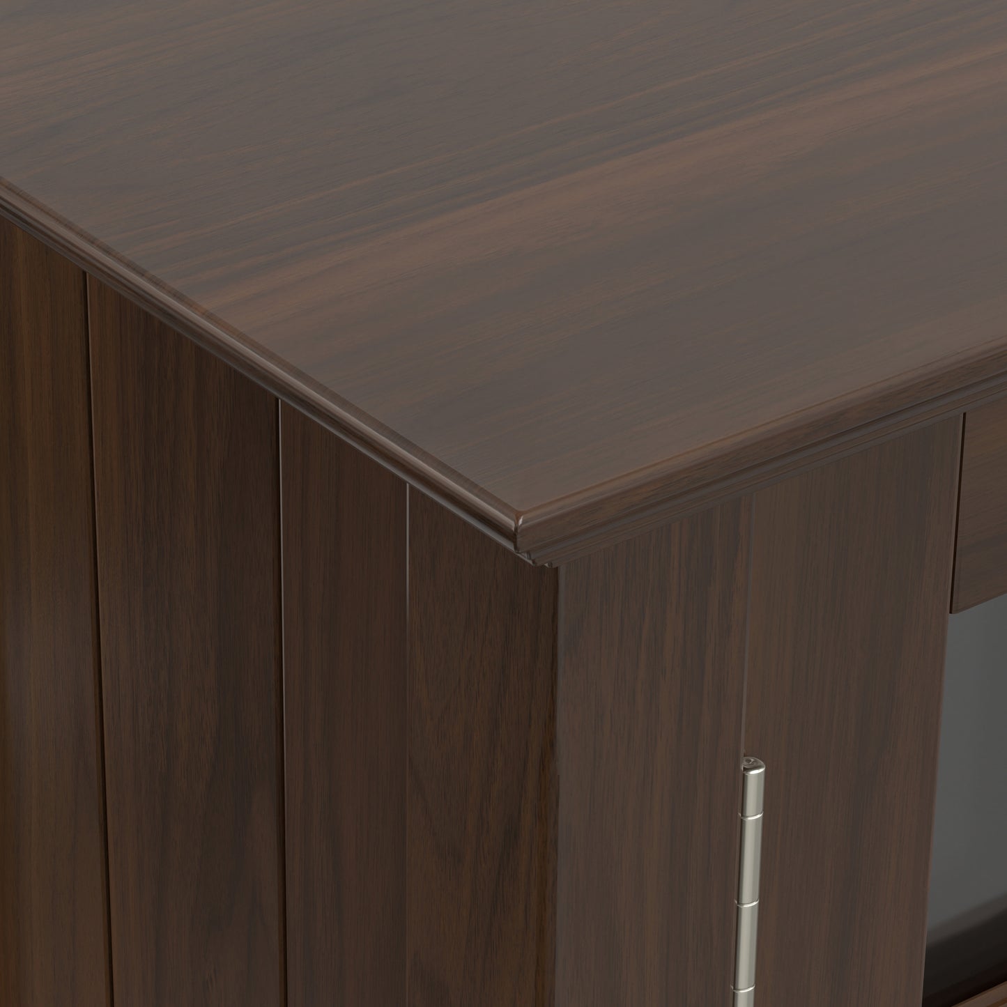 Brunette Brown | Bedford Low Storage Media Cabinet