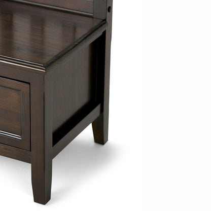 Mahogany Brown | Burlington Entryway Bench