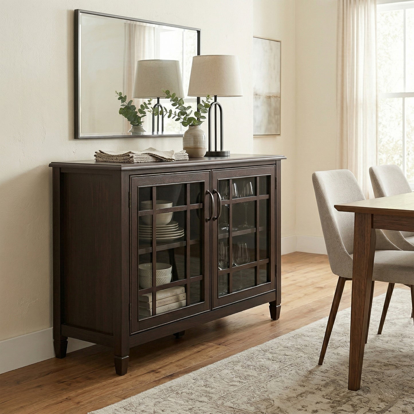 Dark Chestnut Brown | Connaught Low Storage Cabinet